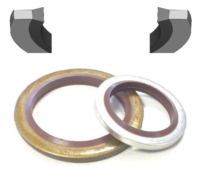 USIT-Ring 4,5 x 7 x 1  FKM/NIRO