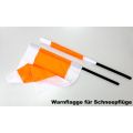 Warnflagge / Warnfahne Schneepflüge 500x500/NIRO